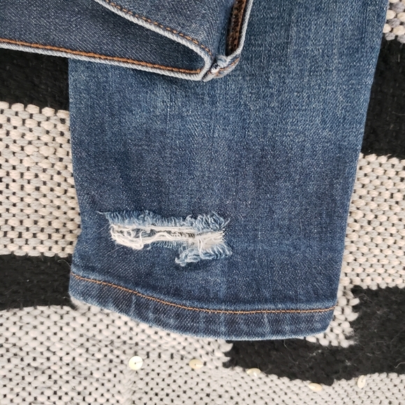 EVERLANE indigo distress the skinny fit  denim Jeans 28 - Picture 5 of 11